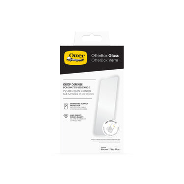 OtterBox Glass Screen Protector for iPhone 17 Pro Max- Clear